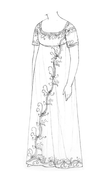 Muslin dress c.1808-11