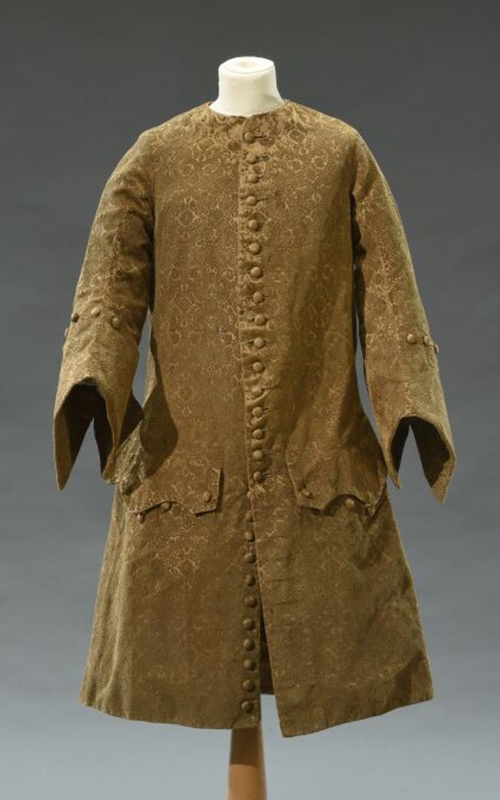 Coat in cut and uncut velvet c.1730